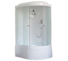 Душевая кабина Royal Bath RB 8120BK1-M 120х80 см, с матовыми стеклами, левосторонняя