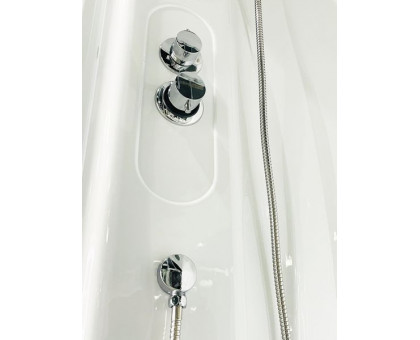 Душевая кабина Royal Bath RB 90BK1-T 90х90 см, с прозрачными стеклами