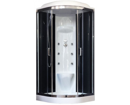 Душевая кабина Royal Bath RB 90HK7-BT-CH 90х90 см, с прозрачными стеклами