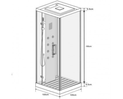 Душевая кабина Wasserfalle W-9903