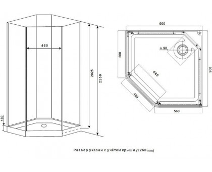 Душевая кабина Timo Premium ILMA 701 100х100