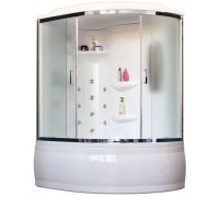 Душевая кабина Royal Bath RB 170ALP-C-CH 170х100 см, с матовыми стеклами, левосторонняя