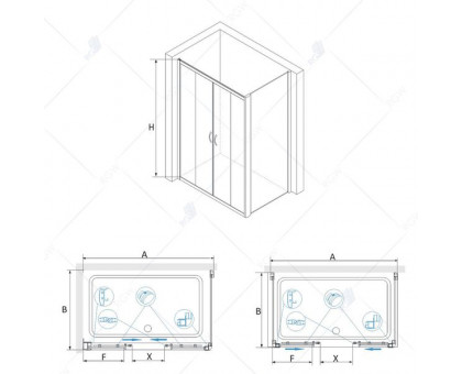 Душевой уголок RGW PA-41 (PA-11 + Z-050-2) 160x120, матовое стекло